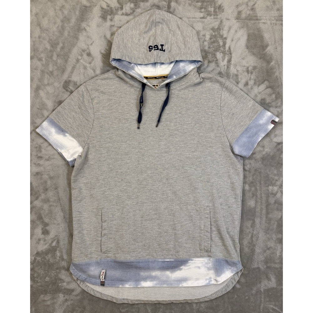 VTG Triple Five Soul‎ NYC Hoodie Shirt Womens XXL Gray Running Short Sleeve Y2K